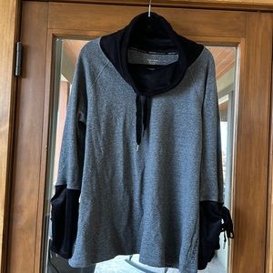 Calvin Klein sweatshirt material with velvet  cowl neck or wrists